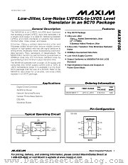 MAX9156EXT-T datasheet pdf MAXIM - Dallas Semiconductor