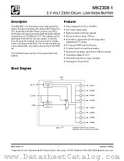 MK2308-1 datasheet pdf Integrated Circuit Systems