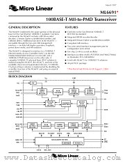 ML6691CQ datasheet pdf Micro Linear