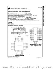 MM5483MS datasheet pdf National Semiconductor