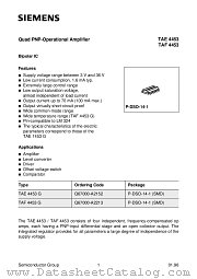 TAE4453 datasheet pdf Siemens