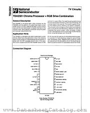 TDA3501 datasheet pdf National Semiconductor
