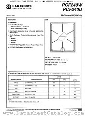 PCF240 datasheet pdf Harris Semiconductor