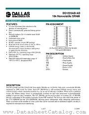 DS1220 datasheet pdf MAXIM - Dallas Semiconductor
