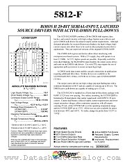 UCN5812F datasheet pdf Allegro MicroSystems