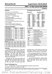 EM614163A datasheet pdf Etron Tech