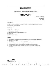 HA12207 datasheet pdf Hitachi Semiconductor