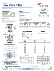 LFCN-105 datasheet pdf Mini-Circuits