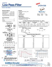 LFCN-530D datasheet pdf Mini-Circuits