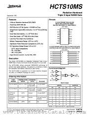 HCTS10KMSR datasheet pdf Intersil