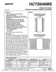 HCTS646KMSR datasheet pdf Intersil