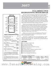 3957 datasheet pdf Allegro MicroSystems