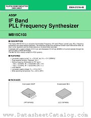 MB15C103PFV datasheet pdf Fujitsu Microelectronics