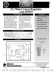 CS3972YT5 datasheet pdf Cherry Semiconductor