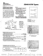 CD40107 datasheet pdf Texas Instruments