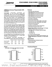CD40161 datasheet pdf Intersil
