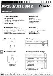 0770_XP152A01D8MR datasheet pdf Torex Semiconductor