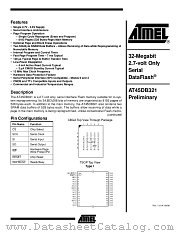 AT45DB321 datasheet pdf Atmel