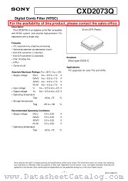 CXD2073 datasheet pdf SONY
