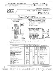 2SK801 datasheet pdf NEC