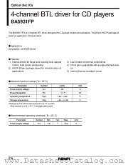 BA5931FP datasheet pdf ROHM