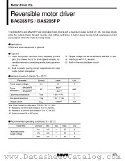 BA6285FS datasheet pdf ROHM