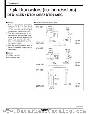 DTD143ES datasheet pdf ROHM