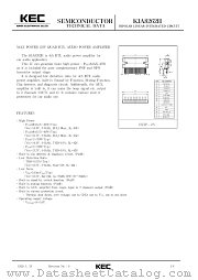 KIA8262 datasheet pdf Korea Electronics (KEC)