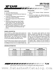 XR-T6166CD datasheet pdf Exar