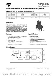 TSOP1840UH3V datasheet pdf Vishay