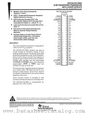 SN74ALVCH16952DGV datasheet pdf Texas Instruments