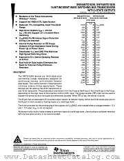 SN54ABTE16245WD datasheet pdf Texas Instruments