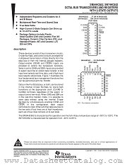 SN54HC652W datasheet pdf Texas Instruments