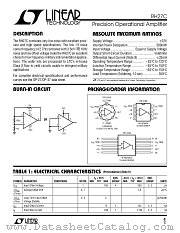 RH27C datasheet pdf Linear Technology