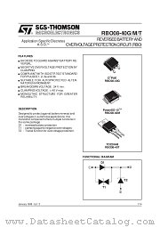 RBO08-40M datasheet pdf ST Microelectronics