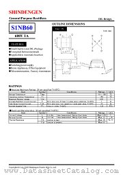 S1NB60 datasheet pdf Shindengen