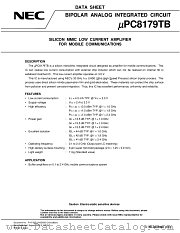 UPC8179 datasheet pdf NEC