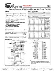 W216 datasheet pdf Cypress