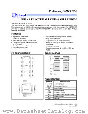 W27C020M-90 datasheet pdf Winbond Electronics