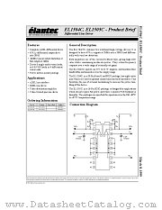 EL1504 datasheet pdf Elantec Semiconductor