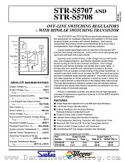 STR-S5707 datasheet pdf Allegro MicroSystems