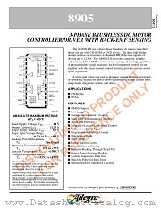 A8905CLB datasheet pdf Allegro MicroSystems