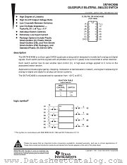 SN74HC4066DB datasheet pdf Texas Instruments
