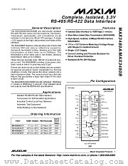 MAX3480BEPI datasheet pdf MAXIM - Dallas Semiconductor