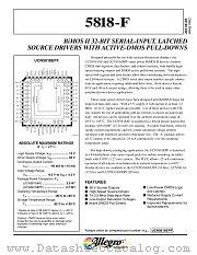 UCN5818F datasheet pdf Allegro MicroSystems