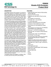 ES6028 datasheet pdf ESS Technology