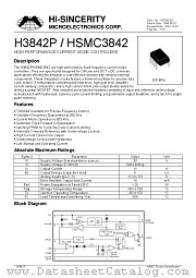 H3842 datasheet pdf Hi-Sincerity Microelectronics