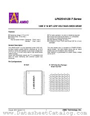 LP62S16128-T datasheet pdf AMIC Technology