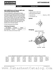 HGT1N40N60A4 datasheet pdf Fairchild Semiconductor