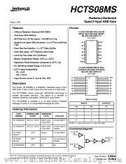 HCTS08KMSR datasheet pdf Intersil